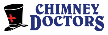 Blue Chimney Doctors of Colorado Logo with Black Top Hat