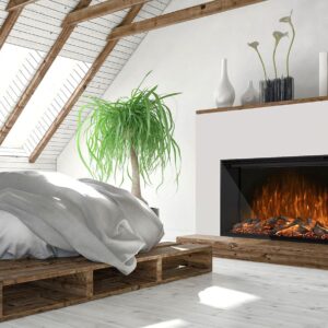 Stock Image - Modern Flames Redstone Series Built-In Electric Fireplaces - Chimney Doctors of Colorado