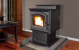 Stock Image - Enviro M55 Enviro Pellet Freestanding & Pedestal & Traditional Stove - Chimney Doctors of Colorado