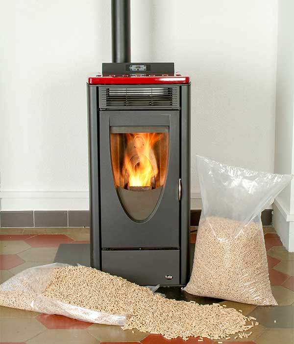 Modern Domestic Pellet Stove