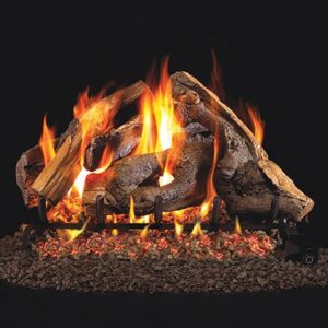 Stock Image - Peterson - Woodstack Real Fyre Gas Vented Gas Log Set Log Set & Burner - Chimney Doctors of Colorado