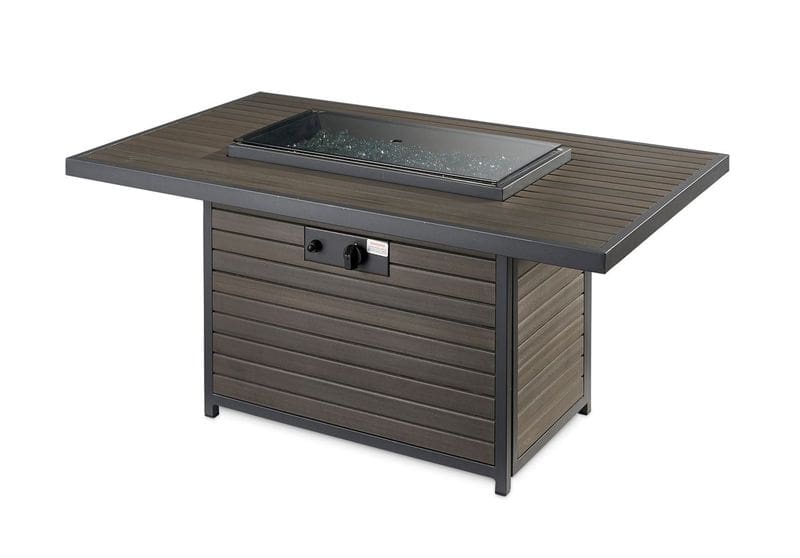 Stock Image - The Outdoor GreatRoom - Brooks Rectangular Gas Fire Pit Table The Outdoor Greatroom Company Gas Fire Table - Chimney Doctors of Colorado