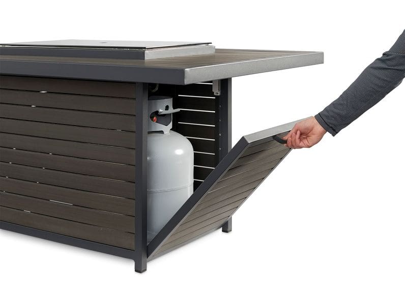 Stock Image - The Outdoor GreatRoom - Brooks Rectangular Gas Fire Pit Table The Outdoor Greatroom Company Gas Fire Table - Chimney Doctors of Colorado