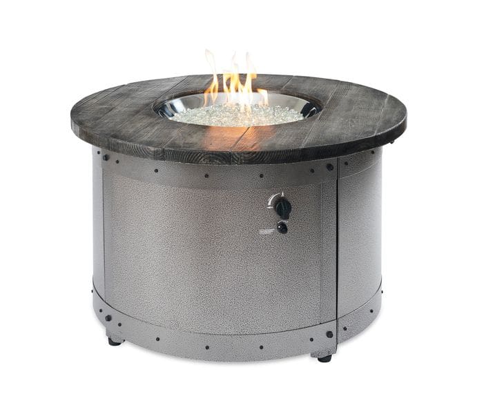 Stock Image - The Outdoor GreatRoom - Edison Round Gas Fire Pit Table The Outdoor Greatroom Company Gas Fire Table - Chimney Doctors of Colorado