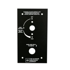 Stock Image - The Outdoor GreatRoom - 6.38" x 3.5" Control Panel for Crystal Fire Plus Gas Burners The Outdoor Greatroom Company Fire Pit Accessory - Chimney Doctors of Colorado