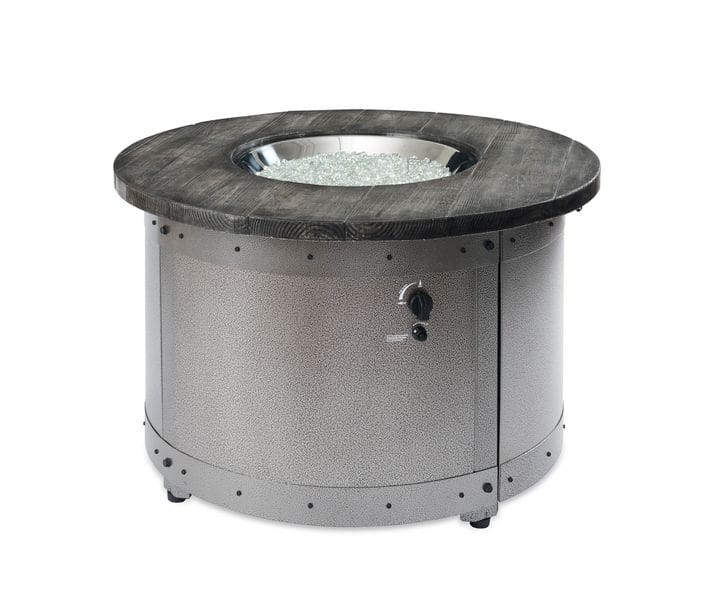 Stock Image - The Outdoor GreatRoom - Edison Round Gas Fire Pit Table The Outdoor Greatroom Company Gas Fire Table - Chimney Doctors of Colorado