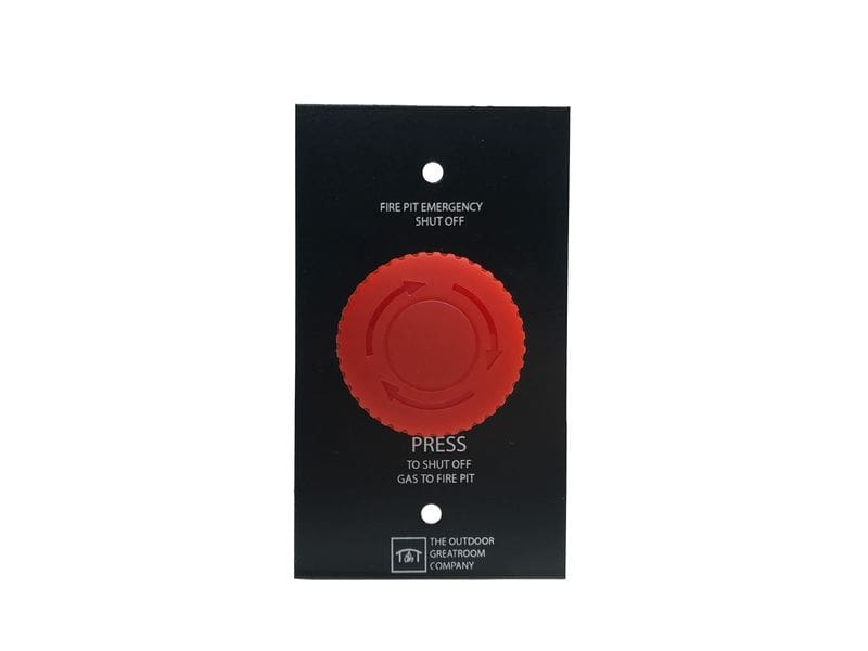 Stock Image - The Outdoor GreatRoom - Emergency Stop Button & Control Panel for Direct Spark Ignition System The Outdoor Greatroom Company Fire Pit Accessory - Chimney Doctors of Colorado