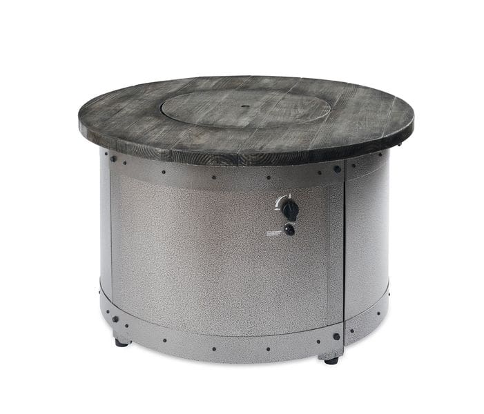 Stock Image - The Outdoor GreatRoom - Edison Round Gas Fire Pit Table The Outdoor Greatroom Company Gas Fire Table - Chimney Doctors of Colorado